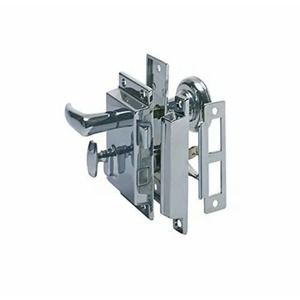Perko 0918DP0CHR Regular-Bevel Rim Lock Set with Box Strike